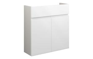 Clarence 600mm Slim Basin Unit - White Gloss (Grey Cab)